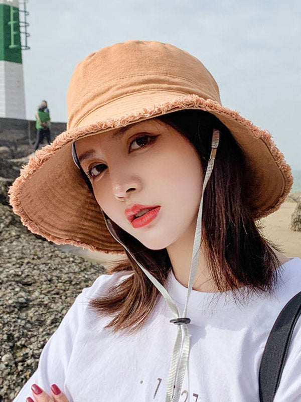 Leisure Solid Bucket Hat