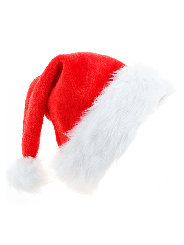 Christmas Pompom Triming Velvet Hat