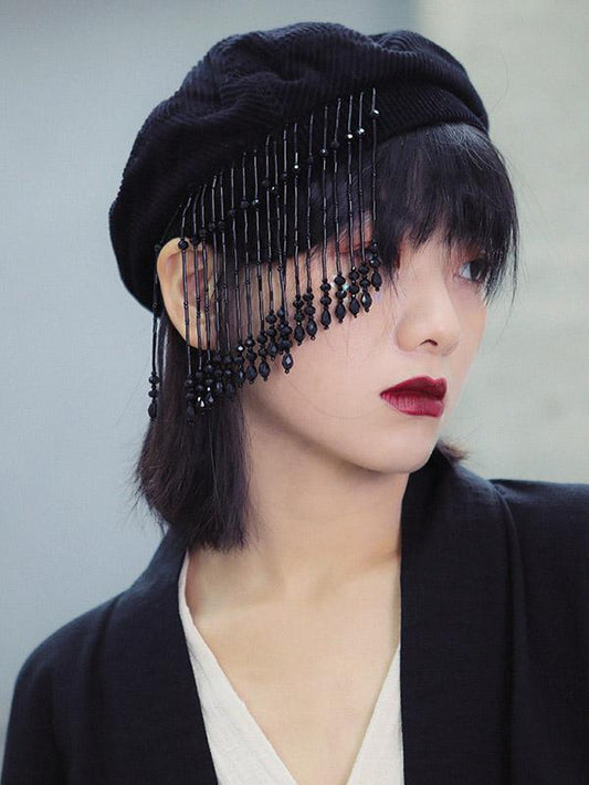 Elegant Tassels Beret