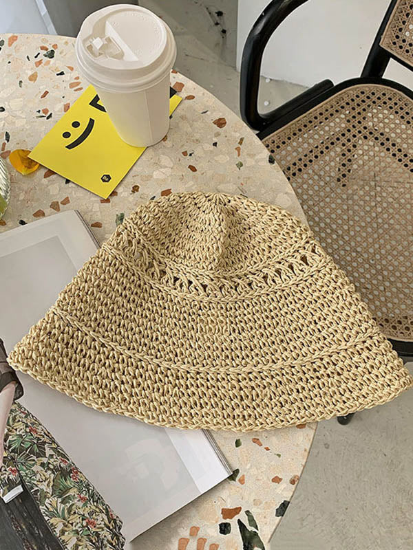 Leisure Handmade Sun-Protection Straw Hat