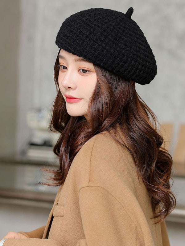 Simple Casual 4 Colors Knitting Beret Hat