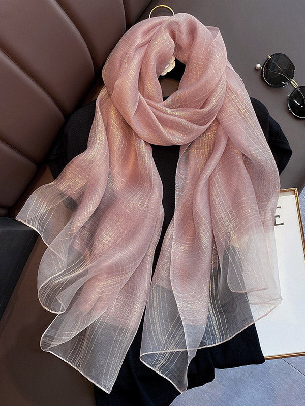 8 Colors Fashion Sunscreen Silk Scarf