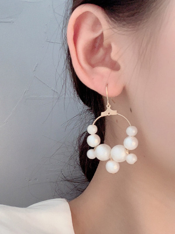 French Vintage Pearl Earrings