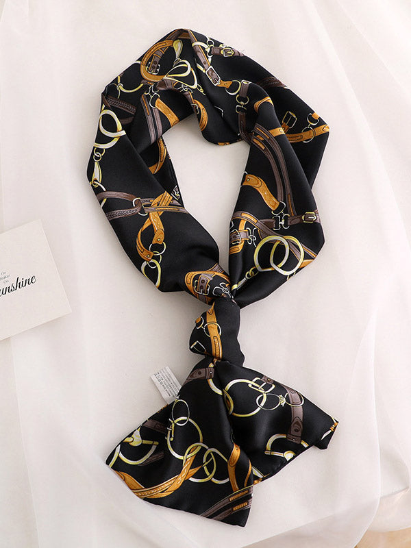 Original Floral Sun-Protection Silk Scarf