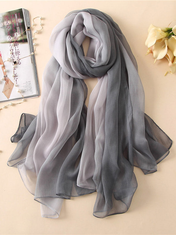 Original Gradient Split-Joint Shawl&Scarf