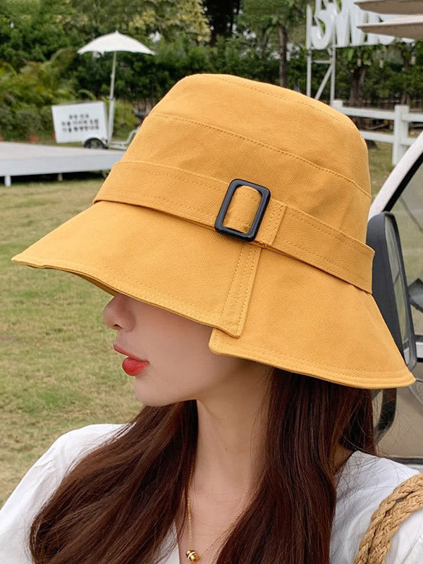 Original Solid Sun-Protection Bucket Hat