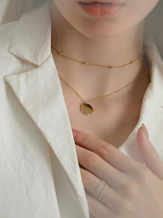 Gold Circle Necklace