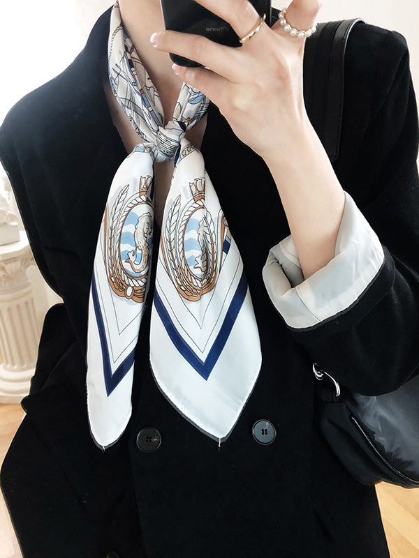 Stylish Long Small Square Scarf