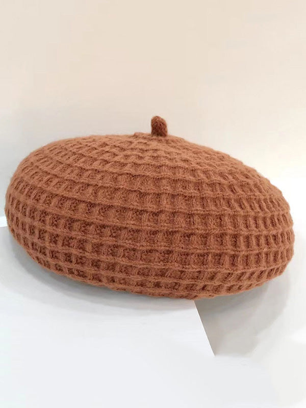 Simple Casual 4 Colors Knitting Beret Hat