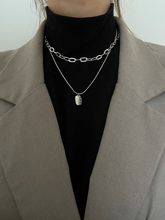 Stylish Punk Multi-Layered Sweater Chain Necklaces Accessories