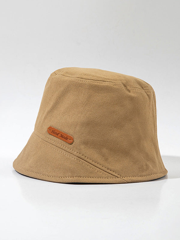 Original Letter Solid Color Casual Fisherman Hat