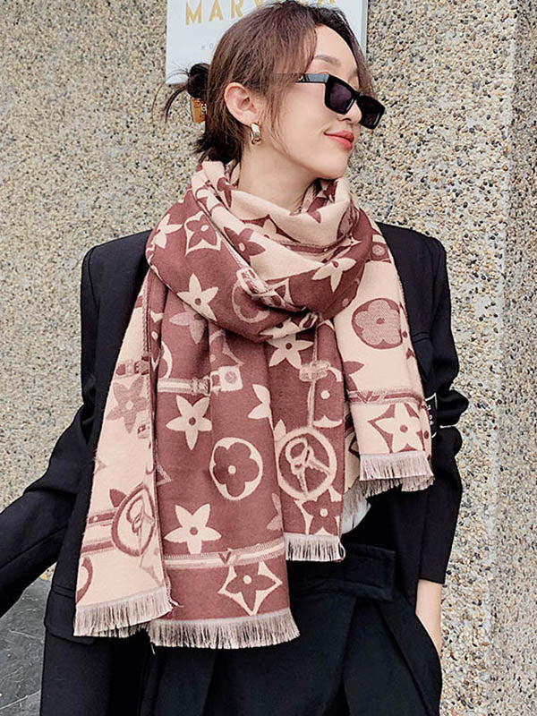 Original Warm Letter Print Shawl&Scarf