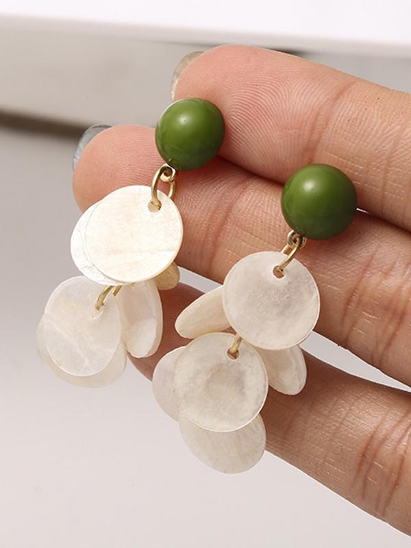 Ins Elegant Shell Earrings