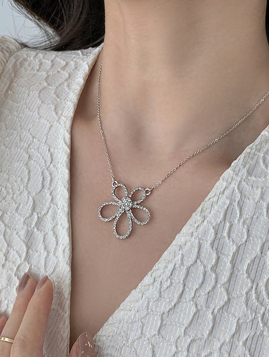 Crystal Flower Necklace