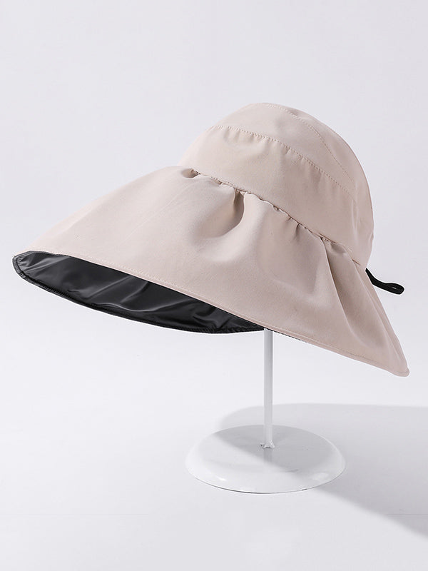 Casual Solid Color Hole Sun-Protection Hat