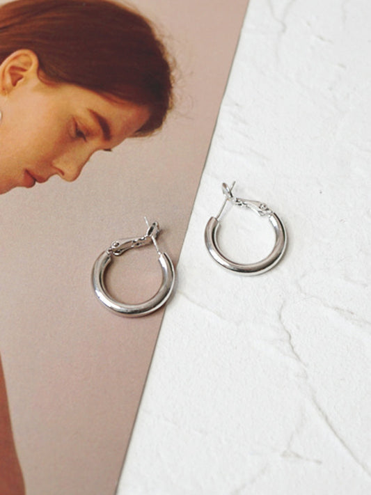 Simple Normcore Gold&Silver Ear-Ring