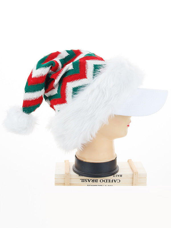 Christmas Knitting Velvet Hat