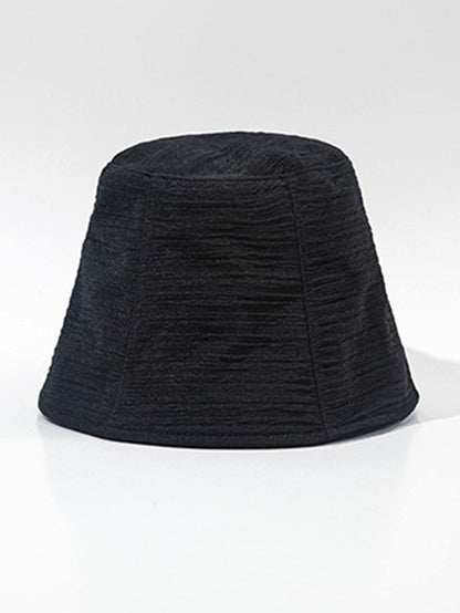 Original Solid Color Pleated Fisherman Hat