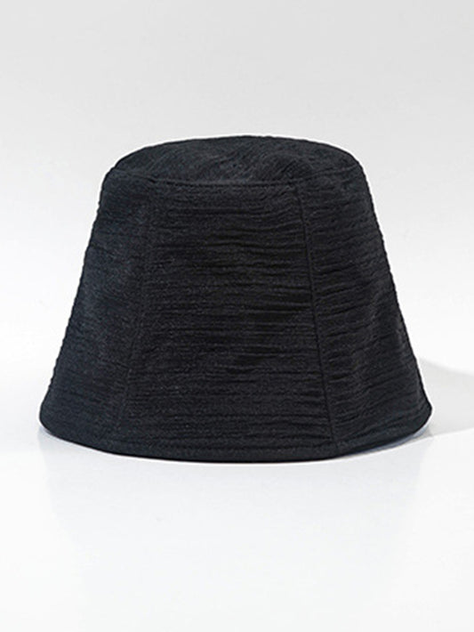 Original Solid Color Pleated Fisherman Hat