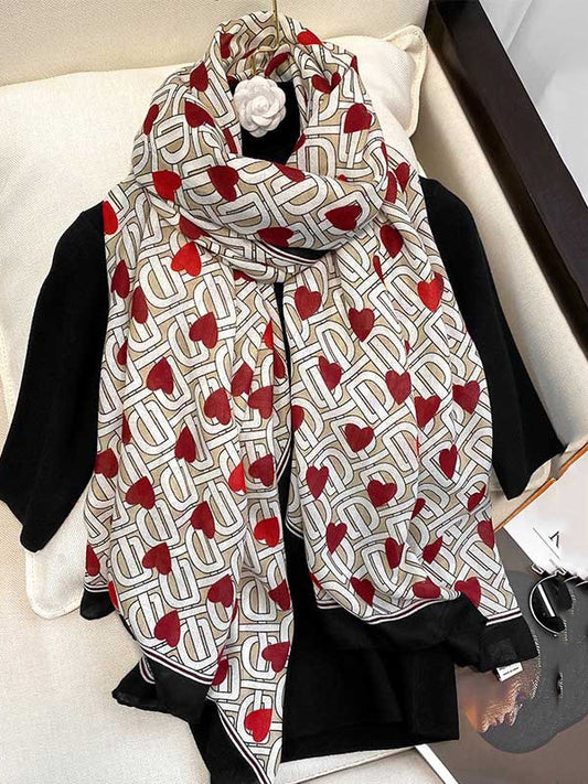 Original Heart-Shaped Shawl&Scarf