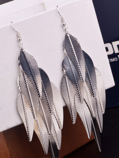 Vintage Original Stylish Alloy Leaf Earrings