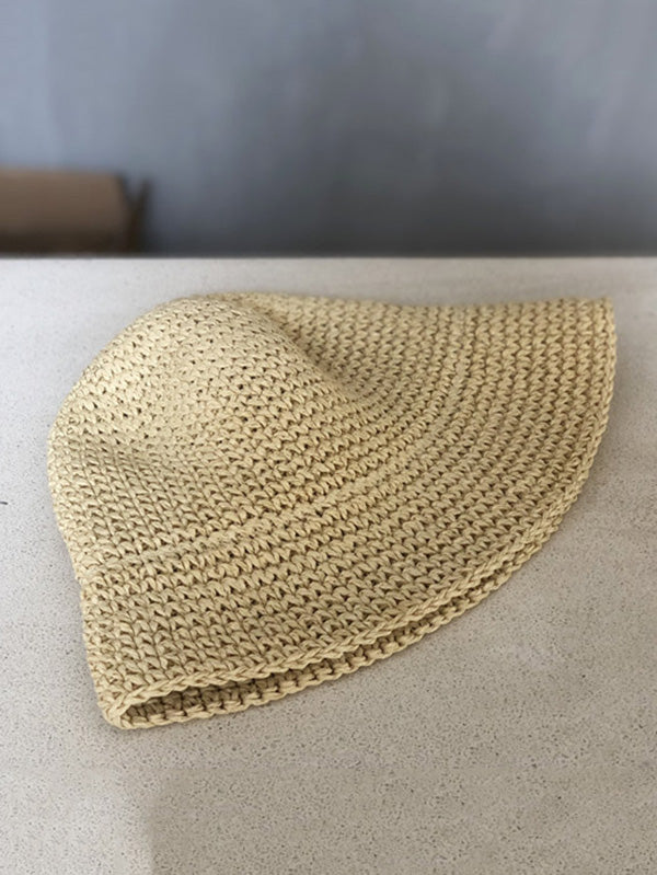 Leisure Sun-Protection Dome Straw Hat