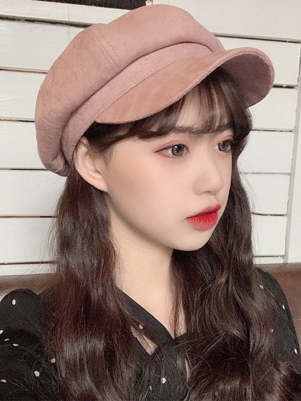 Casual Suede 9 Colors Beret Hat