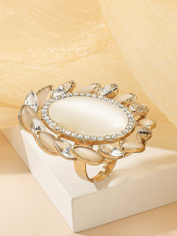 Fashion Diamond Hollow Vintage Adjustable Ring