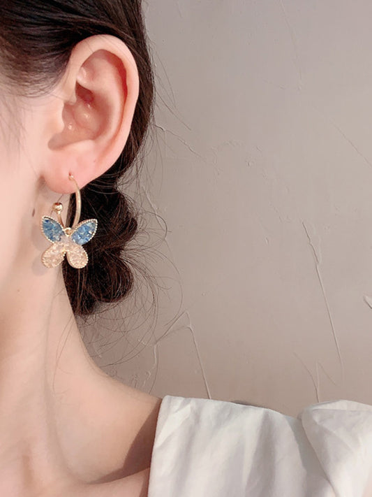 Butterfly Tassel Earrings Eardrop