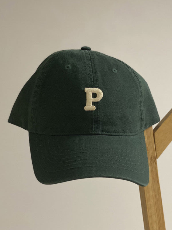 Sports Solid Color Letter Applique Baseball Cap