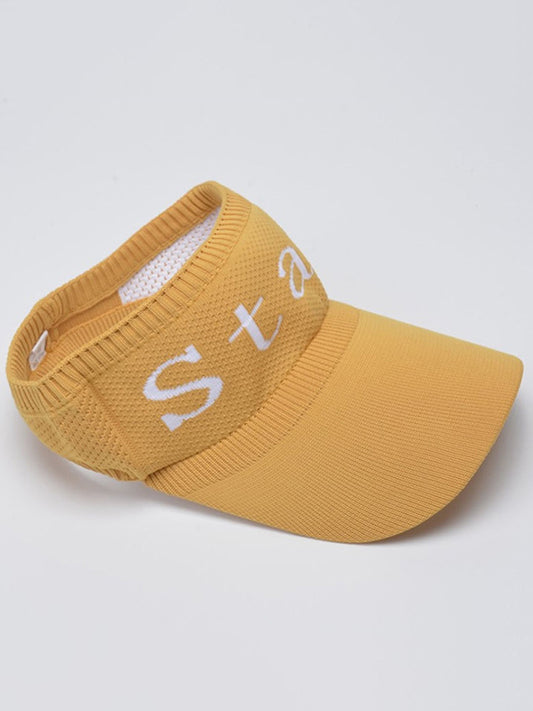 Solid Color Letter Print Breathable Sports Sun Protection Hat