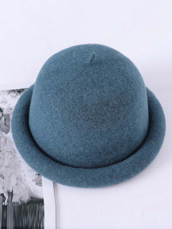 Simple Casual 9 Colors Lamb Wool Fisherman Hat