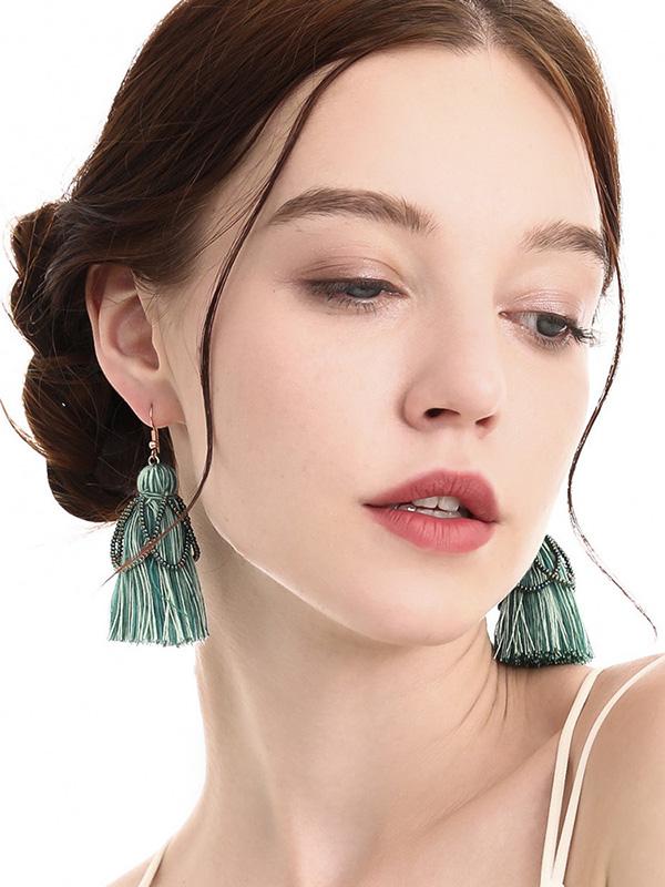 National Style Tassel Earrings Accessories