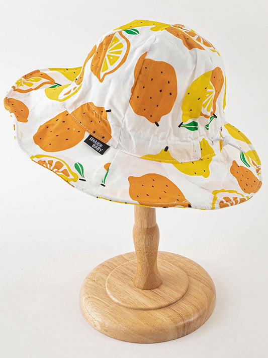 Qute Baby Cartoon Printed Sun Protection Beach Fisherman Hat