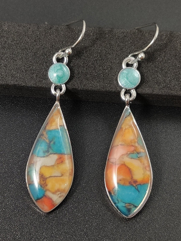 Gradient Turquoise Vintage Earrings