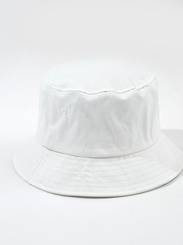 Solid Color Simple Sun Protection Fisherman Hat