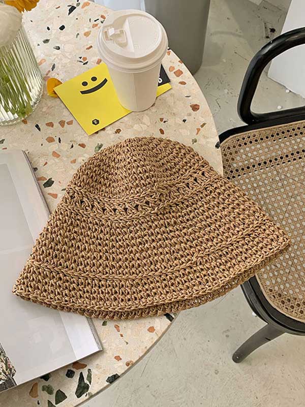 Leisure Handmade Sun-Protection Straw Hat