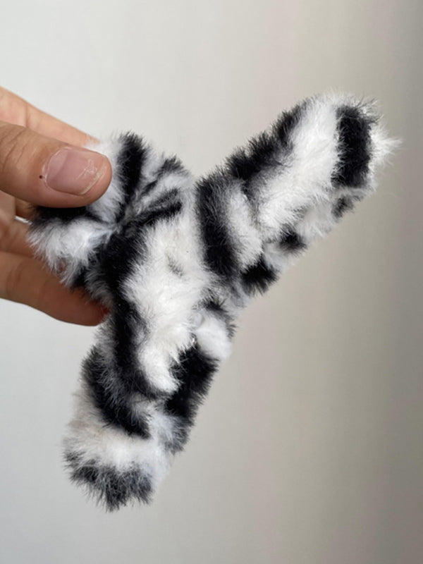 4Colors Retro Faux Fur Hair Claws Hair Accessories