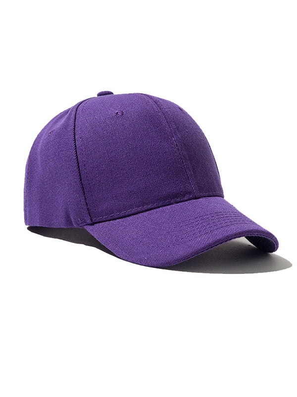 Simple Solid Color Casual Sports Baseball Cap