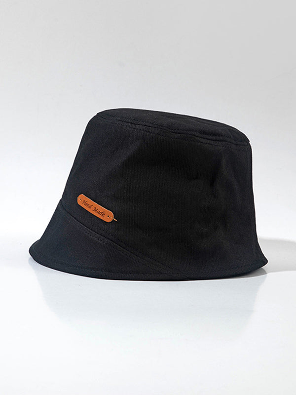 Original Letter Solid Color Casual Fisherman Hat