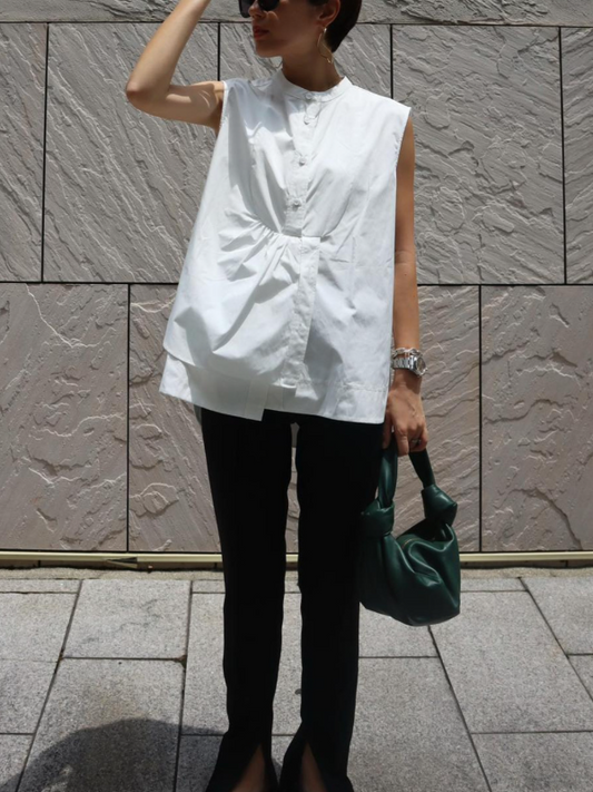 Original Loose Asymmetric Shirt Top