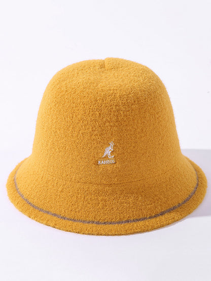 Original Embroidered Faux Fur Bucket Hat