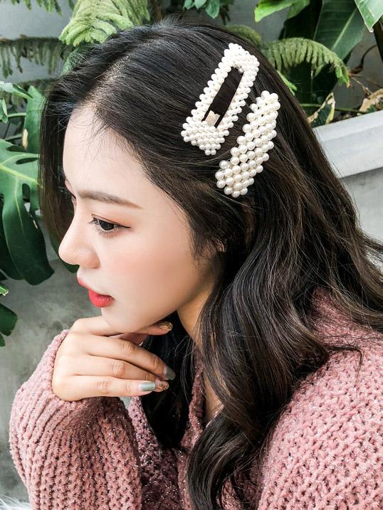 Ins Style Faux Pearl Hair Clip