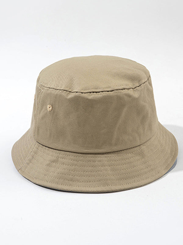 Solid Color Simple Sun Protection Fisherman Hat