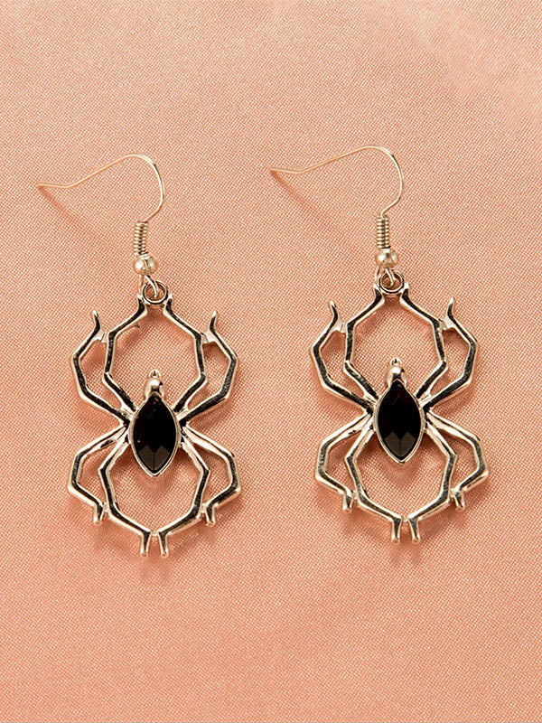 Halloween Pumpkin Skeleton Bat Earrings