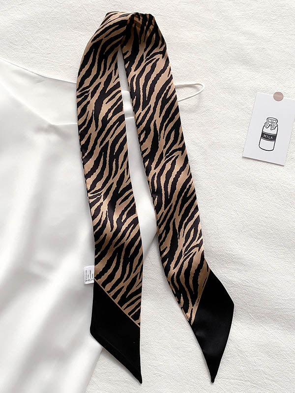 Stylish Zebra Printed Silk Scarf