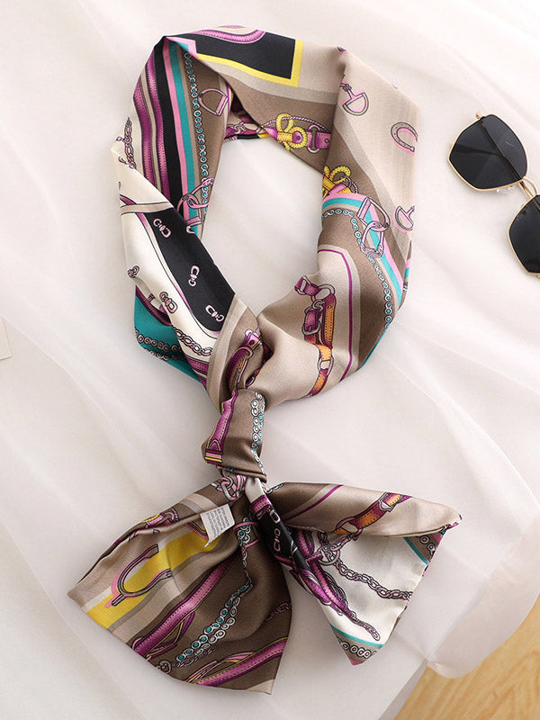 Original Floral Sun-Protection Silk Scarf