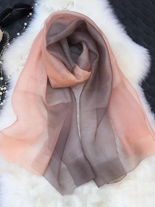 Silk Gradient soft scarf