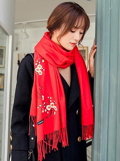 National Embroidered Soft Scarves