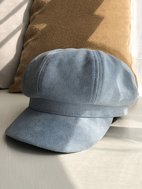 Casual Suede 9 Colors Beret Hat